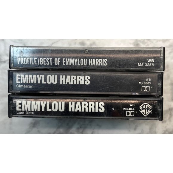 Emmylou Harris Country Cassette Tape Lot of 3 Last Date / Cimarron / Profile - Picture 2 of 8